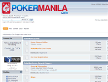 Tablet Screenshot of pokermanila.com
